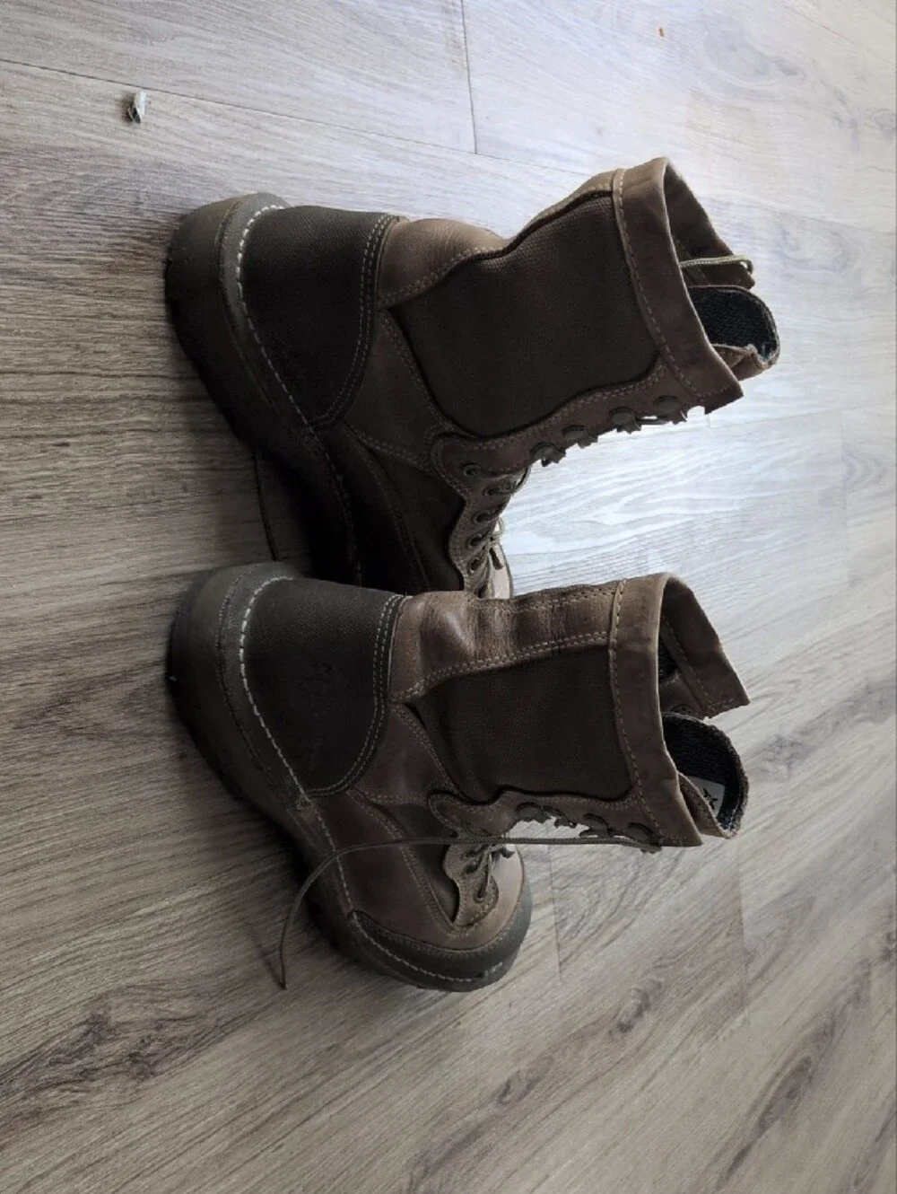 Men's Brown Lace-Up Rain & Snow Tactical Boots